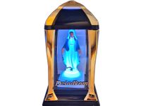 DZIADKOM DZIADKI ZNICZ  LAMPION LATARNIA NA GRÓB KPL ZŁOTO+FIGURKA LED