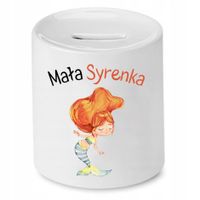 Skarbonka Dla Dzieci Mała Syrenka Prezent Z Nadrukiem Ze Zdjęciem