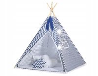 Namiot Tipi dla dzieci+ zawieszki pióra - Chevron