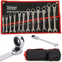 KLUCZE PŁASKIE OCZKOWE Z GRZECHOTKĄ KUTE CrV 12-EL