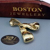 ZŁOTE RĘKAWICE BOKSERSKIE ZAWIESZKA WISIOREK NA ŁAŃCUSZEK STAL CHIRURGICZNA