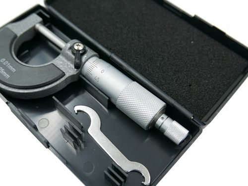 MIKROMETR ŚRUBA MIKROMETRYCZNA MIKROMIERZ ANALOGOWY ZEWNĘTRZNY 0-25 MM na Arena.pl