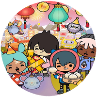 Opłatek na tort Toca Life World