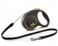 Smycz automatyczna Black Design Flexi linka 5 m zielona S