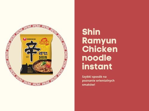 Zupa instant koreańska shin ramyun pikantna o smaku kurczaka w bulionie non shim na Arena.pl