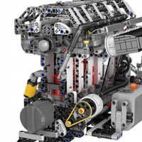 KLOCKI SILNIK MOULD KING 10087 4 CYLINDRY 1789 EL. DO SKŁADANIA L4 RZĘDOWY