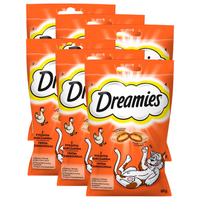 Dreamies Karma uzupełniająca z pysznym kurczakiem 60 g x 6 sztuk