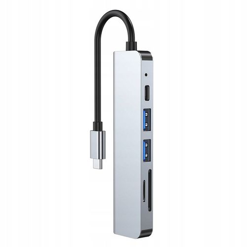 ROZDZIELACZ ADAPTER HUB HDMI TYPE-C USB-C SD MICRO-SD DO MACBOOK M1 M2 M3 na Arena.pl