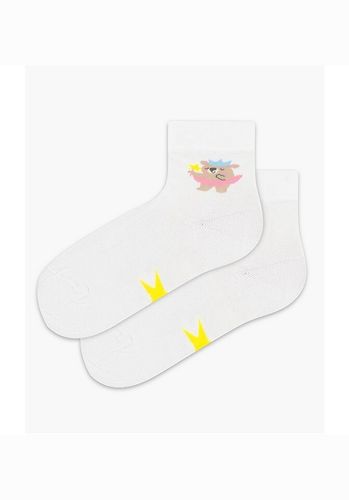 SKARPETKI WIOSENNE COTTOLINE 0-2 LATA 18-20 wzór - dziewczynka na Arena.pl