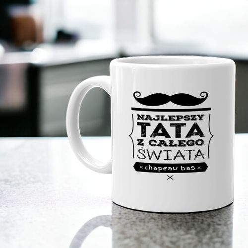 KUBEK Z NADRUKIEM ŚMIESZNY PREZENT DLA TATY URODZINY IMIENINY DZIEŃ OJCA na Arena.pl