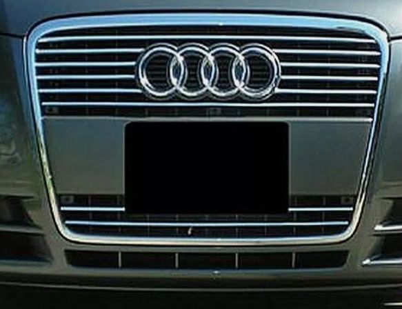 2005-2008 AUDI A6 - LIstwy chrom grill chromowan zdjęcie 3