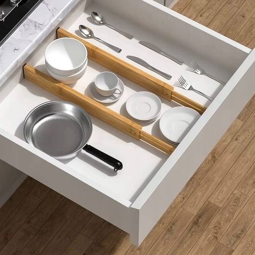 ZESTAW 4 BAMBUSOWYCH PRZEGRÓD DO SZUFLADY Organizer Separator 32 - na Arena.pl