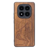 drewniane etui bewood do xiaomi redmi note 14 pro 5g wilk imbuia