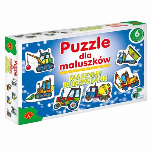 ALEXANDER Puzzle dla maluszków - maszyny budowlane na Arena.pl