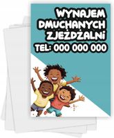 Ulotki A6 reklamowe firmowe 100szt wiele różnych wzorów wynajem dmuchańców