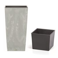 Donica wkład wysoka 14x14x26,5 cm beton