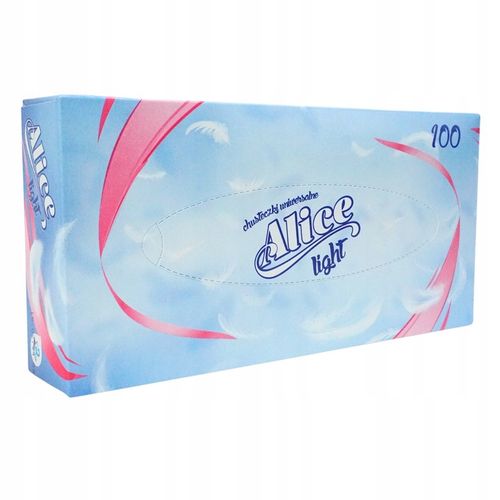 CHUSTECZKI HIGIENICZNE Alice 12x 100 sztuk 2W CELULOZA WYCIĄGANE W PUDEŁKU na Arena.pl