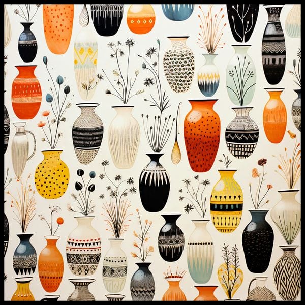 Plakat 70x70cm Symfonia Wazonów zdjęcie 2