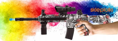 BEZPIECZNY WIELKI KARABIN NA KULKI ŻELOWE AUTOMAT MASZYNOWY PISTOLET BROŃ na Arena.pl