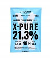 10X Drożdże Turbo X-Pure 25l mega efekt 135g