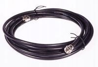 Przewód antenowy satelitarny wtyki F czarny HQ 3m