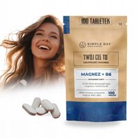 MAGNEZ CYTRYNIAN WITAMINA B6 NA STRES ZMĘCZENIE I SKURCZE 100 TABLETEK