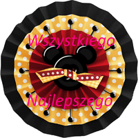 Opłatek na tort Urodziny 18 30 40 50 60 Kokarda Okazjonalny Tekst