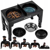 Miska dla Psa NA STOJAKU MISKA PODWÓJNA REGULOWANA DUŻA Spowalniająca