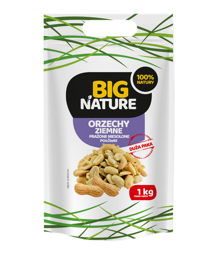 Orzechy ziemne prażone niesolone 1kg Duża Paka - BIG NATURE na Arena.pl