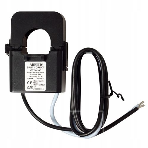 PRZEKŁADNIK PRĄDOWY 100A/5A 0,5% PRZEWODEM OTWIERANY RDZEŃ ESCT-T24 ADELID na Arena.pl