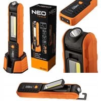 NEO LAMPA WARSZTATOWA AKUM 500 LM +BAZA +ŁADOWARKA