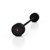 Sztanga prosta gumowana 25 kg MARBO SPORT czarny mat