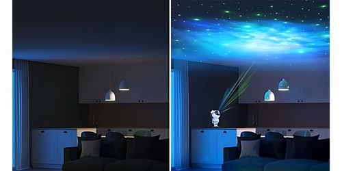 PROJEKTOR GWIAZD RZUTNIK LED LAMPKA NOCNA ASTRONAUTA DLA DZIECI NA PREZENT na Arena.pl