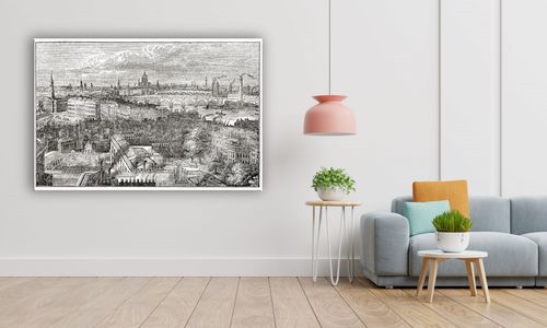 OBRAZ NA PŁÓTNIE 072 Grafika miejska 40x30cm na Arena.pl