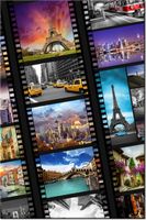 100 70CM OBRAZ PŁÓTNO MIASTA ŚWIATA SKOS PŁÓTNO RAMA