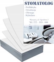 Ulotki A6 100szt reklamowe firmowe STOMATOLOG WYBIELANIE gotowe wzory