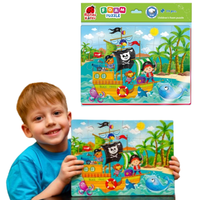 Piankowe Puzzle A4 Morze Piraci Układanka Edukacyjna Roter Kafer Rk6020-07