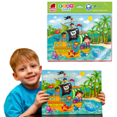 Piankowe Puzzle A4 Morze Piraci Układanka Edukacyjna Roter Kafer Rk6020-07