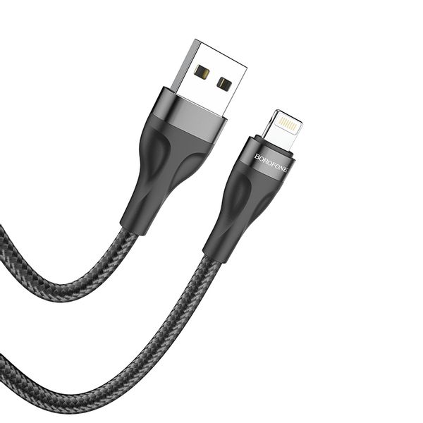 Borofone Kabel BX61 Source - USB na Lightning - 2,4A 1 metr czarny zdjęcie 1