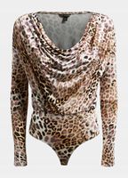 GUESS Body z nadrukiem w panterkę XS