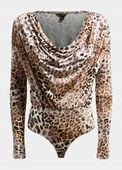 GUESS Body z nadrukiem w panterkę XS