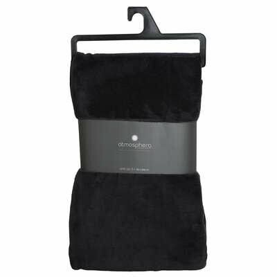 Koc Pled mikroplusz 180x230cm czarny na Arena.pl