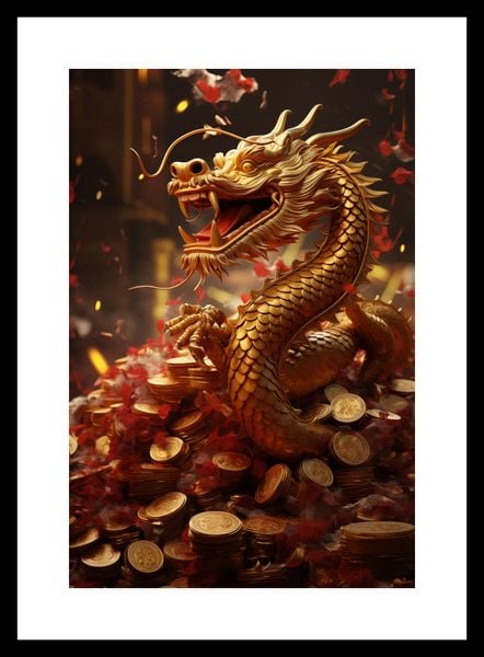 Plakat 20x30cm Smok Bogactwa zdjęcie 3