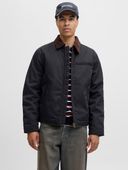 Jack&Jones kurtka pilotka JORNORREBRO WORKER JACKET 12282903 BLACK/CORDUROY C L