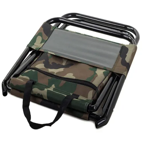 Krzesło składane wędkarskie turystyczne praktyczne z torbą kolor moro na Arena.pl