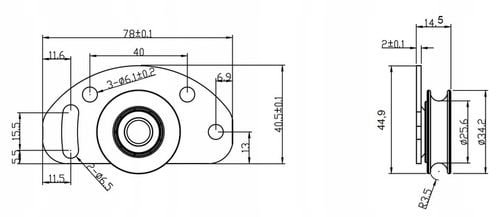 Komplet wózków do szafy kółka do drzwi przesuwnych na Arena.pl