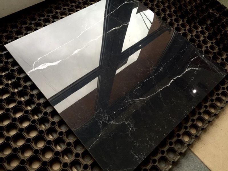 Gres polerowany MAGIC BLACK 60x60 Czarny marmur zdjęcie 1