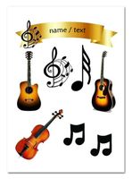 Wydruk cukrowy na tort A4 muzyka muzyczny napis DIY