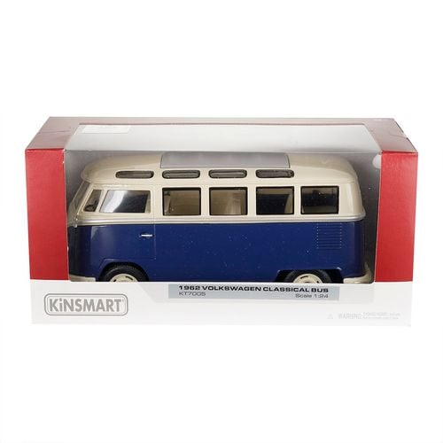 Model 1:24, 1962 VW Classical Bus, niebiesko kremowy na Arena.pl