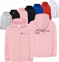 BLUZA dziecięca unisex z kapturem HAFT LOGO NAPIS GRAFIKA reklamowa